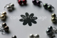 Cottonpearl Earring/corsage*corsage
